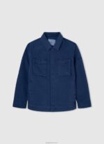 ⁦יֶלֶד 4N8XB1571 Pepe Jeans שָׁחוֹר מעיל אופנוענים מרופד בכתף⁩ – תמונה ⁦4⁩
