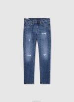 ⁦יֶלֶד 4N8XB1580 Pepe Jeans דֵנִים ג'ינס בגזרה רגועה של rey midrise⁩ – תמונה ⁦4⁩
