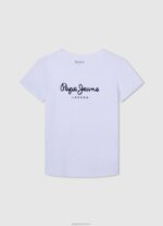 ⁦יֶלֶד 4N8XB1610 Pepe Jeans יְצִיקָה חולצת טריקו בסיסית לוגו⁩ – תמונה ⁦5⁩