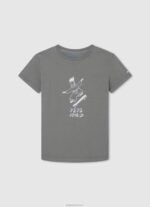 ⁦יֶלֶד 4N8XB1616 Pepe Jeans לֶתֶת חולצה מודפסת לוגו⁩ – תמונה ⁦4⁩