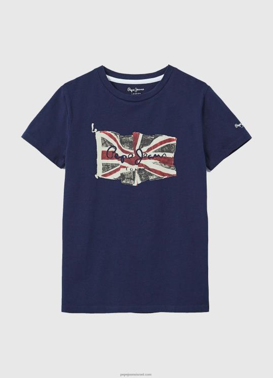 d799d6b6d79cd6b6d793_4n8xb1624_pepe_jeans_dulwich_d797d795d79cd7a6d7aa_d793d792d79c_d795d79cd795d792d795.jpg יֶלֶד 4N8XB1624 Pepe Jeans dulwich חולצת דגל ולוגו – תמונה 1