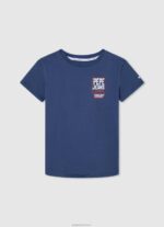 ⁦יֶלֶד 4N8XB1642 Pepe Jeans יְצִיקָה חולצה בהדפס לוגו⁩ – תמונה ⁦3⁩