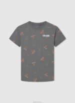 ⁦יֶלֶד 4N8XB1642 Pepe Jeans יְצִיקָה חולצה בהדפס לוגו⁩ – תמונה ⁦5⁩