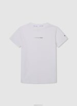 ⁦יֶלֶד 4N8XB1645 Pepe Jeans צבע קרם חולצת כותנה בהדפס פסים⁩ – תמונה ⁦4⁩