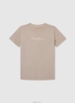 ⁦יֶלֶד 4N8XB1655 Pepe Jeans צבע קרם חולצה בהדפס תמונות⁩ – תמונה ⁦5⁩