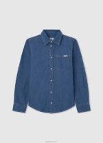 יֶלֶד 4N8XB1660 Pepe Jeans דֵנִים חולצת ג'ינס רגילה של פורטז