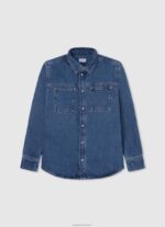 ⁦יֶלֶד 4N8XB1669 Pepe Jeans יְצִיקָה חולצת אוקספורד בכושר רגיל של מרסק⁩ – תמונה ⁦5⁩