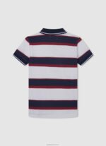 ⁦יֶלֶד 4N8XB1670 Pepe Jeans jarman חולצת פולו בהדפס פסים⁩ – תמונה ⁦2⁩