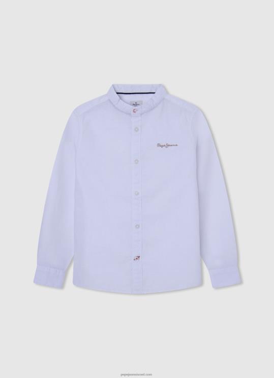 d799d6b6d79cd6b6d793_4n8xb1671_pepe_jeans_d7a6d791d7a2_d7a7d7a8d79d_d797d795d79cd7a6d7aa_d79ed799d799d7a4d79cd798d795d79f_d7a2d7.jpg יֶלֶד 4N8XB1671 Pepe Jeans צבע קרם חולצת מייפלטון עם צווארון מאו – תמונה 1