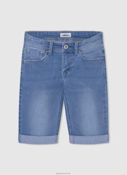 יֶלֶד 4N8XB1680 Pepe Jeans דֵנִים מכנסי ג'ינס קצרים בגזרה דקיקה