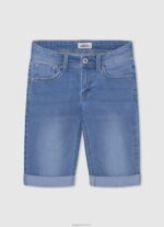 ⁦יֶלֶד 4N8XB1682 Pepe Jeans דֵנִים מכנסי ג'ינס קצרים בגזרה דקיקה⁩ – תמונה ⁦5⁩