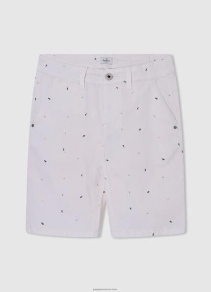 יֶלֶד 4N8XB1690 Pepe Jeans דֵנִים מכנסי צ'ינו קצרים בהדפסה