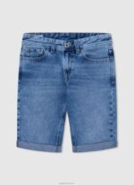 יֶלֶד 4N8XB1691 Pepe Jeans דֵנִים מכנסי ג'ינס קצרים בגזרה רגועה