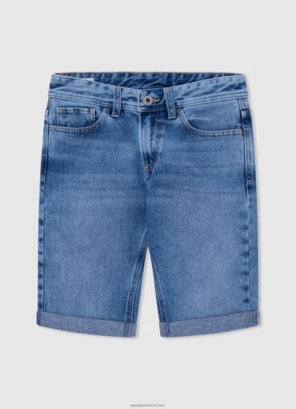 יֶלֶד 4N8XB1691 Pepe Jeans דֵנִים מכנסי ג'ינס קצרים בגזרה רגועה