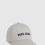 יֶלֶד 4N8XB1709 Pepe Jeans לבן כובע בסיסי עם לוגו רקום