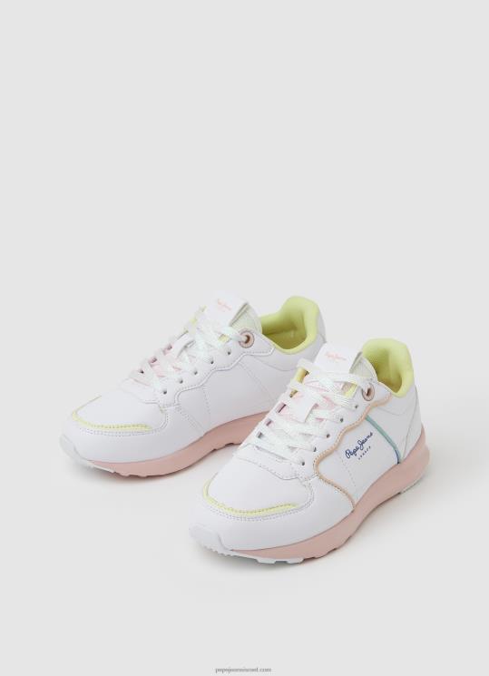 ⁦ילדה 4N8XB1311 Pepe Jeans לבן נעלי ריצה מסוג york candy⁩ – תמונה ⁦3⁩