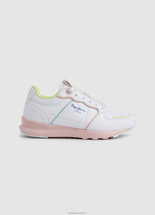 ⁦ילדה 4N8XB1311 Pepe Jeans לבן נעלי ריצה מסוג york candy⁩ – תמונה ⁦1⁩