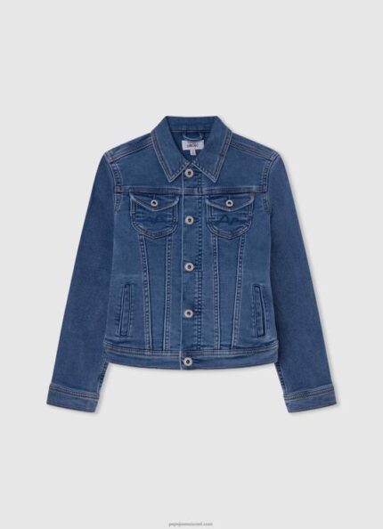 ילדה 4N8XB1358 Pepe Jeans דֵנִים ז'קט ג'ינס חדש ברי בהתאמה רגילה