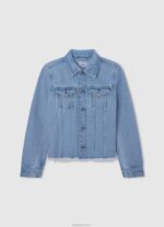 ⁦ילדה 4N8XB1359 Pepe Jeans חוּבצָה ז'קט ג'ינס בכושר רגיל⁩ – תמונה ⁦5⁩