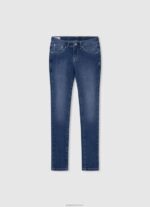⁦ילדה 4N8XB1362 Pepe Jeans דֵנִים ג'ינס בגזרה רגועה בגזרה גבוהה ויולט⁩ – תמונה ⁦4⁩