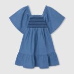 ילדה 4N8XB1380 Pepe Jeans מִפרָץ שמלת ג'ינס רקומה