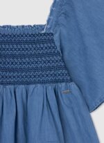 ⁦ילדה 4N8XB1380 Pepe Jeans מִפרָץ שמלת ג'ינס רקומה⁩ – תמונה ⁦3⁩