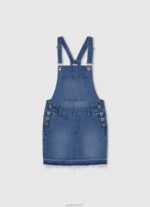 ⁦ילדה 4N8XB1385 Pepe Jeans דֵנִים שמלת ג'ינס עם שרוול חור⁩ – תמונה ⁦3⁩
