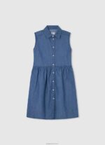 ⁦ילדה 4N8XB1388 Pepe Jeans מִפרָץ שמלת מיני צווארון מעוגל⁩ – תמונה ⁦5⁩