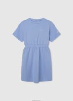 ⁦ילדה 4N8XB1391 Pepe Jeans dulwich שמלת מיני פסים מושפלים⁩ – תמונה ⁦5⁩