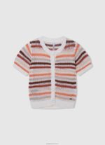 ⁦ילדה 4N8XB1418 Pepe Jeans רַב טופ סיטה עם צווארון מרובע⁩ – תמונה ⁦4⁩