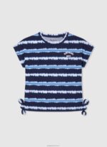 ⁦ילדה 4N8XB1464 Pepe Jeans ורוד רך חולצת טי לוגו נצנצים⁩ – תמונה ⁦3⁩