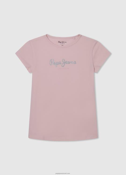 d799d79cd793d794_4n8xb1464_pepe_jeans_d795d7a8d795d793_d7a8d79a_d797d795d79cd7a6d7aa_d798d799_d79cd795d792d795_d7a0d7a6d7a0d7a6d7.jpg ילדה 4N8XB1464 Pepe Jeans ורוד רך חולצת טי לוגו נצנצים – תמונה 1