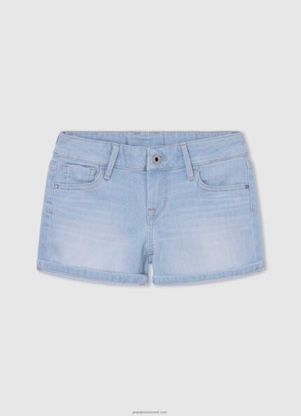 ילדה 4N8XB1503 Pepe Jeans דֵנִים מכנסי ג'ינס קצרים בכושר רגיל