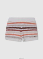 ⁦ילדה 4N8XB1508 Pepe Jeans דֵנִים מכנסי ג'ינס קצרים בהדפס פסים⁩ – תמונה ⁦5⁩