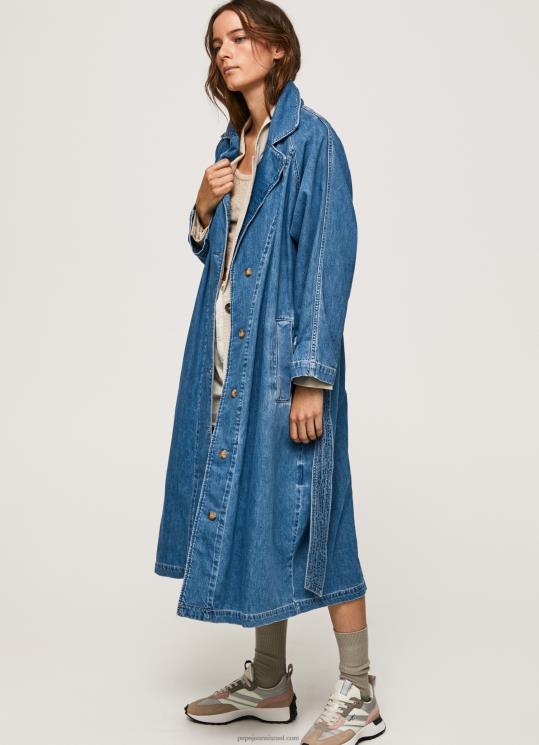d7a0d7a9d799d79d_4n8xb108_pepe_jeans_d793d6b5d7a0d6b4d799d79d_d79ed7a2d799d79c_d798d7a8d7a0d7a5_d792d799d7a0d7a1_d791d79ed799d79.jpg נשים 4N8XB108 Pepe Jeans דֵנִים מעיל טרנץ' ג'ינס במידות גדולות – תמונה 1