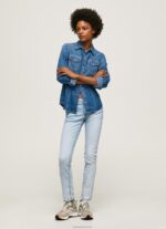נשים 4N8XB10 Pepe Jeans דֵנִים ג'ינס רגיל בכושר חדש ברוק מידריס