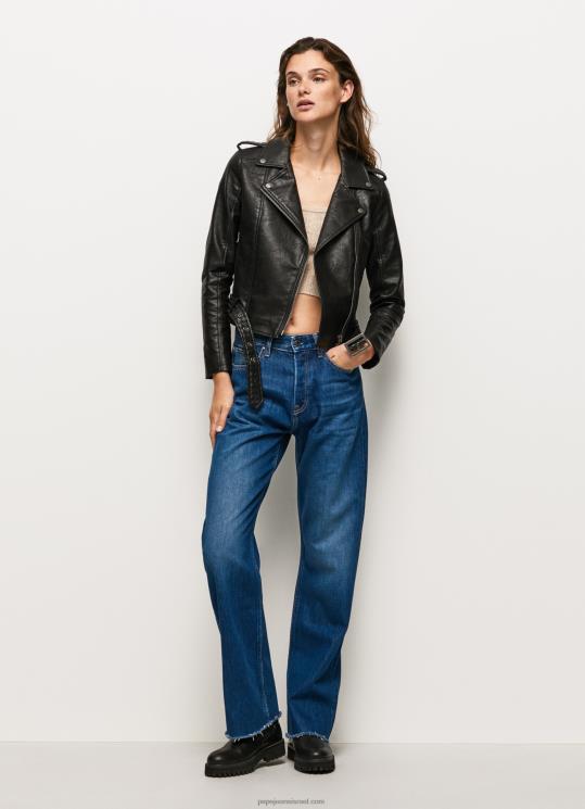 d7a0d7a9d799d79d_4n8xb116_pepe_jeans_d7a9d6b8d781d797d795d6b9d7a8_d79ed7a2d799d79c_d790d795d7a4d7a0d795d7a2d7a0d799d79d_d7a2d79d.jpg נשים 4N8XB116 Pepe Jeans שָׁחוֹר מעיל אופנוענים עם כתפיים אפלוליות – תמונה 1