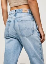 ⁦נשים 4N8XB16 Pepe Jeans דֵנִים ג'ינס רגיל בגזרה גבוהה של רובין⁩ – תמונה ⁦4⁩