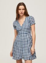 נשים 4N8XB184 Pepe Jeans רַב שמלה בהדפס משובץ