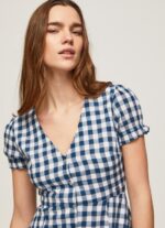 ⁦נשים 4N8XB184 Pepe Jeans רַב שמלה בהדפס משובץ⁩ – תמונה ⁦3⁩