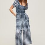 נשים 4N8XB185 Pepe Jeans רַב סרבל עם הדפס משובץ ארוך