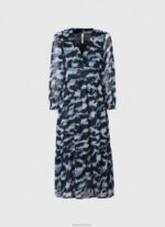 ⁦נשים 4N8XB194 Pepe Jeans רַב שמלת מידי מודפסת בליטה⁩ – תמונה ⁦5⁩