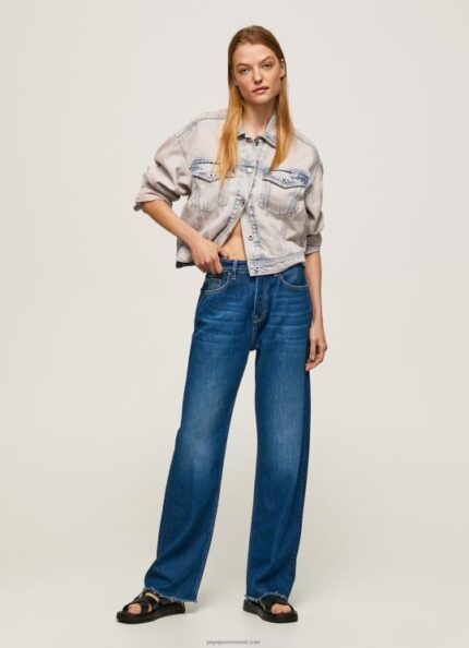 נשים 4N8XB1 Pepe Jeans דֵנִים ג'ינס בגזרה גבוהה של רובין בהתאמה רגילה
