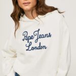 נשים 4N8XB269 Pepe Jeans מוּס מגשר כותנה לוגו רקום