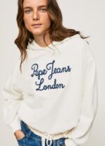 נשים 4N8XB269 Pepe Jeans מוּס מגשר כותנה לוגו רקום