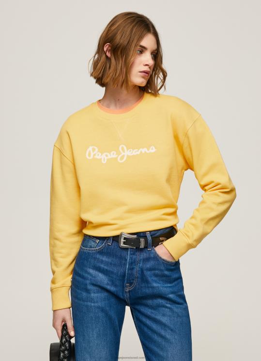 d7a0d7a9d799d79d_4n8xb273_pepe_jeans_d796d795d794d7a8_d79ed792d7a9d7a8_d79ed795d793d7a4d7a1_d79cd795d792d795.jpg נשים 4N8XB273 Pepe Jeans זוהר מגשר מודפס לוגו – תמונה 1