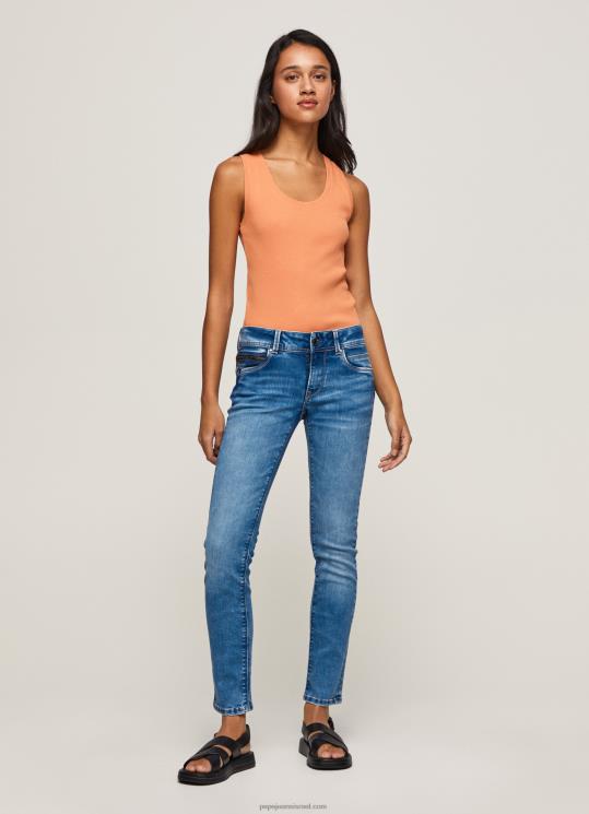 d7a0d7a9d799d79d_4n8xb27_pepe_jeans_d793d6b5d7a0d6b4d799d79d_d792d799d7a0d7a1_d7a8d792d799d79c_d791d79bd795d7a9d7a8_d797d793d7a9.jpg נשים 4N8XB27 Pepe Jeans דֵנִים ג'ינס רגיל בכושר חדש ברוק מידריס – תמונה 1