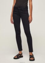 ⁦נשים 4N8XB297 Pepe Jeans שָׁחוֹר מכנסי סקיני קלאסיים⁩ – תמונה ⁦2⁩