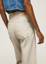 ⁦נשים 4N8XB312 Pepe Jeans אֶבֶן מכנסי כותנה מתרחבים⁩ – תמונה ⁦5⁩