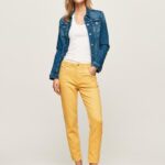 נשים 4N8XB317 Pepe Jeans זוהר מכנסיים עם 5 כיסים בגזרה רגועה